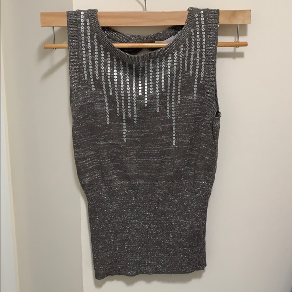 Charlotte Russo Silver camisole tank top